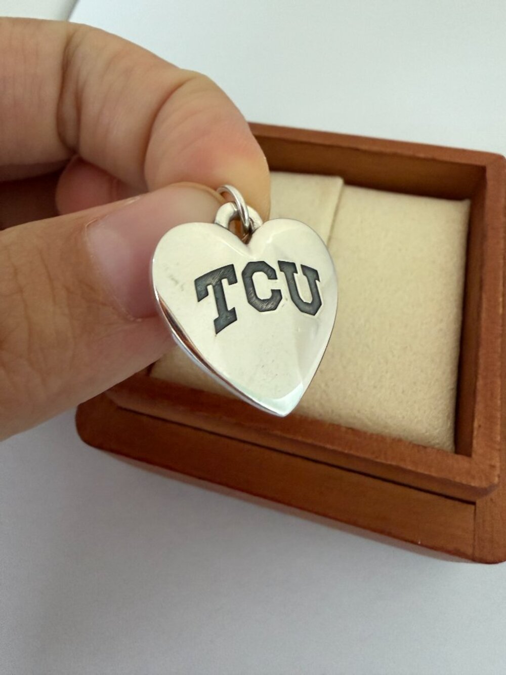 James Avery Texas Christian University Classic Heart Charm